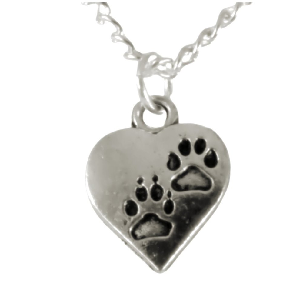 Paw prints on my heart necklace 1701